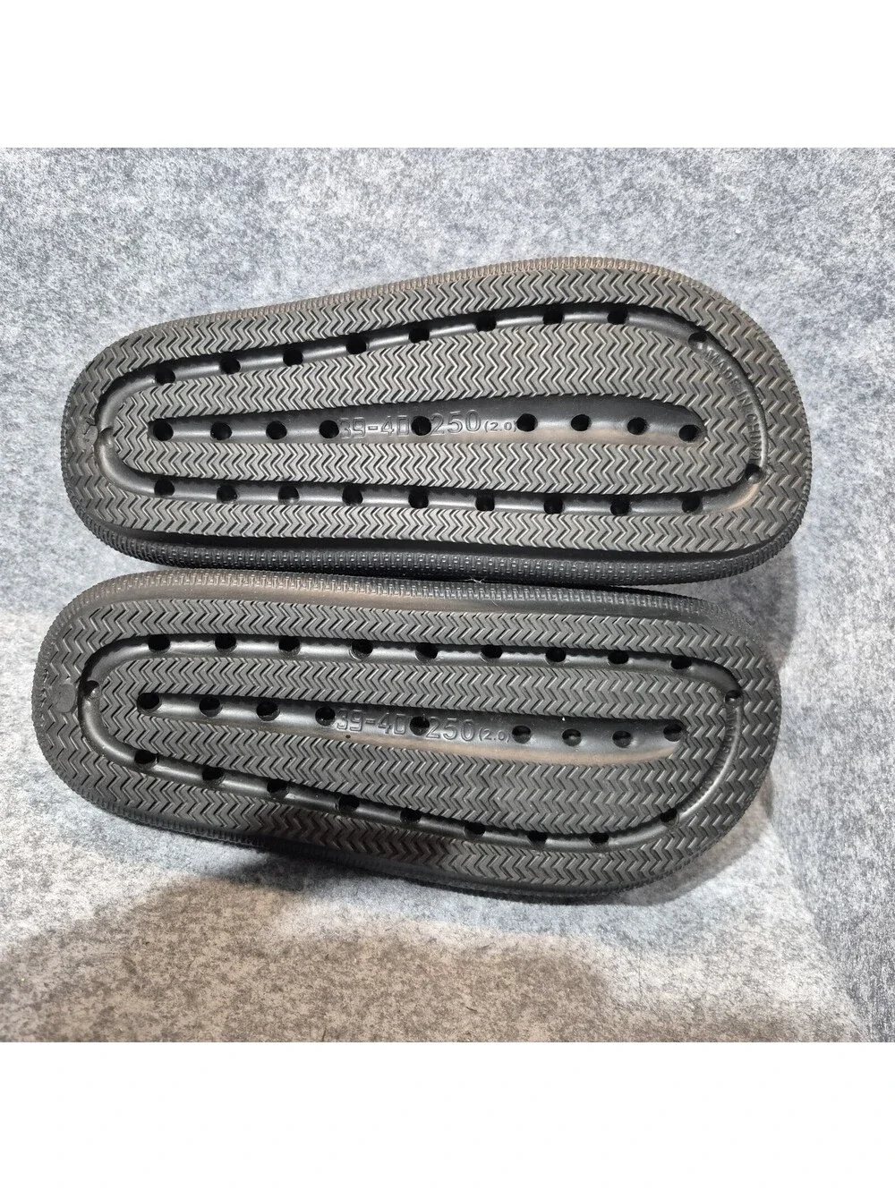 Adjustable Slide Sandals Open Toe Slip-Ons men's Size US 6.5 Black